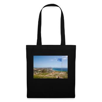 Landschaftsansicht der Burg von Kefalos Insel Kos - Stoffbeutel - Schwarz - Vorne