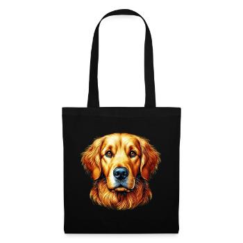 Golden Retriever Labrador Dog - Tote Bag - black - Front