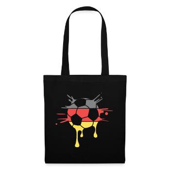 Soccer Germany Drop Team Ball Logo - Tote Bag - black - Front