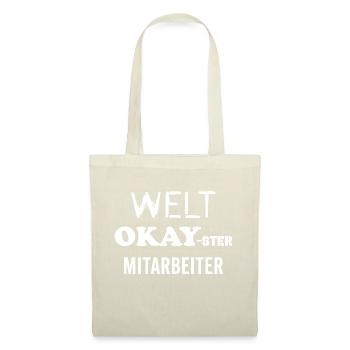 Welt-okay-ster Mitarbeiter - Stoffbeutel - Natur - Vorne
