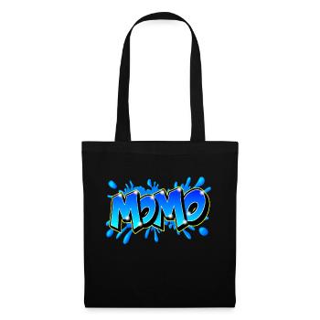 Graffiti Name MOMO printable on evrything - Sac en tissu - noir - Devant