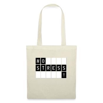 No stress - Blocks - Stoffbeutel - Natur - Vorne