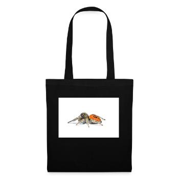 Springspinne Phidippus texanus jumping spider - Sac en tissu - noir - Devant