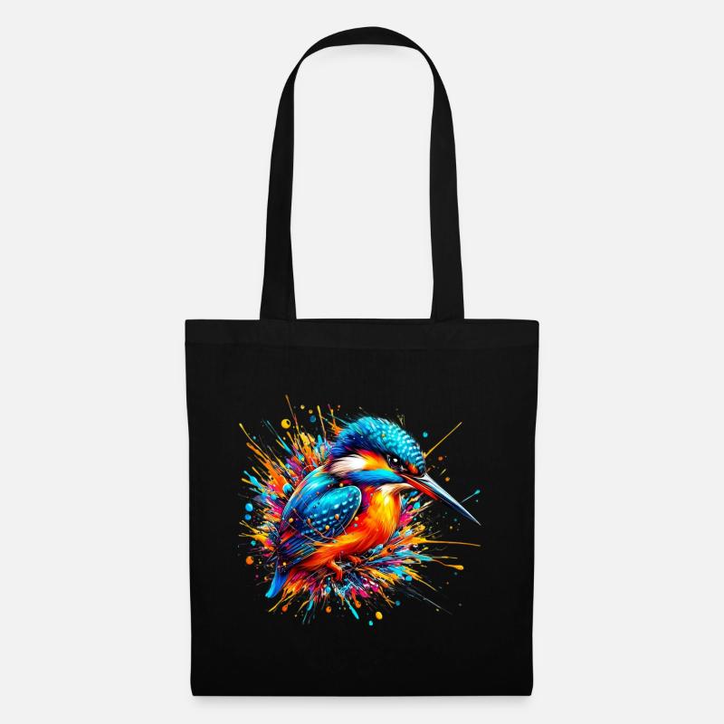 Eisvogel - Stoffbeutel - Schwarz