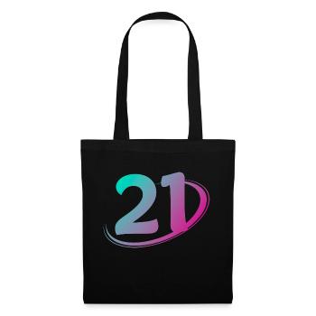Number 21 multicolor - Tote Bag - black - Front