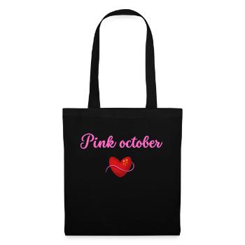 Heart for pink october - Tote Bag - black - Front