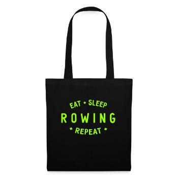 Eat Sleep Rowing Repeat - Rowing - Rowers - Tote Bag - black - Front