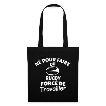 Rugby Design Derived from Hard Work - Tote Bag - black - Front