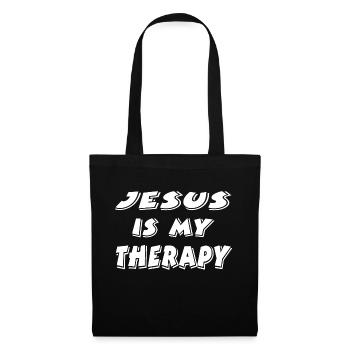 Jésus - Sac en tissu - noir - Devant
