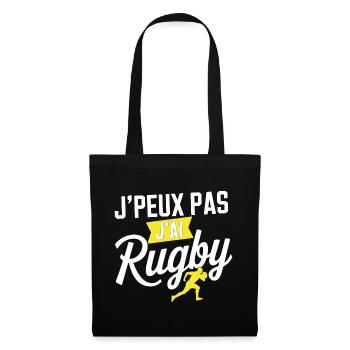 I can't I have rugby - Tote Bag - black - Front