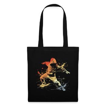 Breakdancer Vintage Look - Sac en tissu - noir - Devant