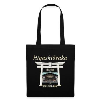 Higashiosaka, Osaka, Japon, Dessin Ishikiri-san - Sac en tissu - noir - Devant