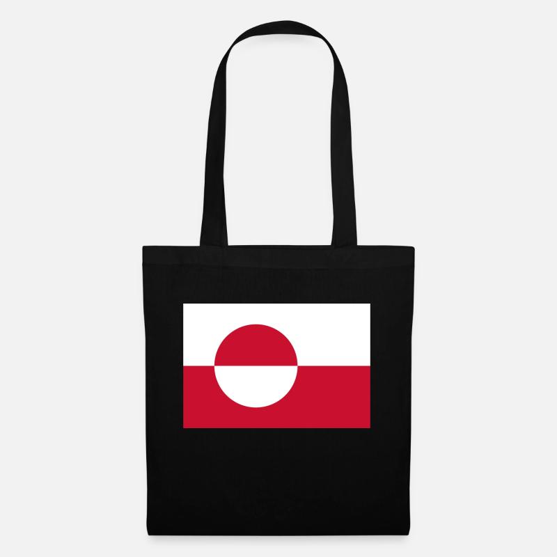 Grönland - Stoffbeutel - Schwarz