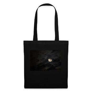 Mond - Stoffbeutel - Schwarz - Vorne