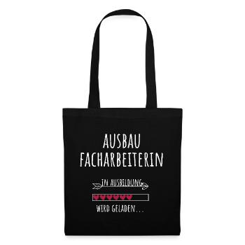 Ausbaufacharbeiterin Ausbildung Beruf Geschenk - Stoffbeutel - Schwarz - Vorne