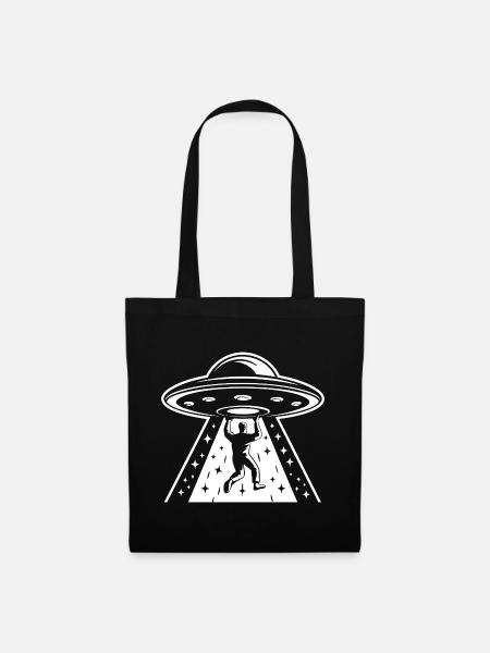 UFO-Liebhaber - Stoffbeutel - Schwarz