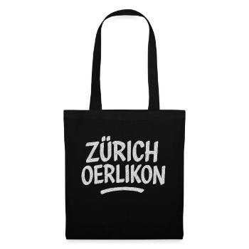 Zürich Oerlikon - Stoffbeutel - Schwarz - Vorne