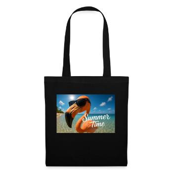 Suns Out, Shades On – Flamingo Style - Tote Bag - black - Front