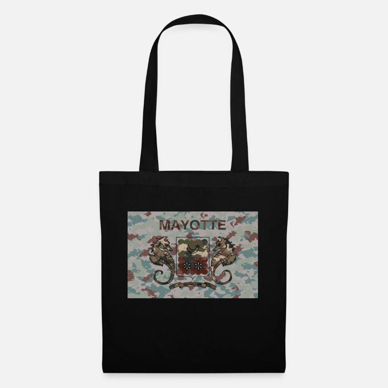 Mayotte Flag - Tote Bag - black