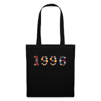 Fleurs 1996 - Sac en tissu - noir - Devant