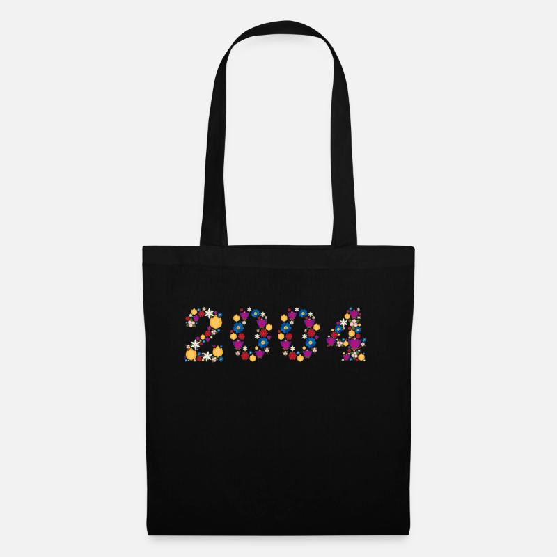 Fleurs 2004 - Sac en tissu - noir
