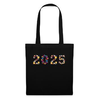 Flowers 2025 - Stoffbeutel - Schwarz - Vorne