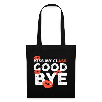 Class Shirts Kiss my class goodbye lips - Tote Bag - black - Front