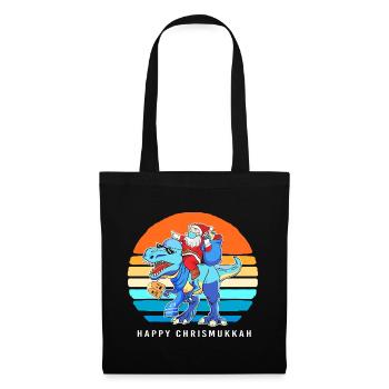 Hanoukka Hanoukka Hanoukka Noël - Sac en tissu - noir - Devant