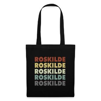 Roskilde - Denmark - Dänemark - Skandinavien - Stoffbeutel - Schwarz - Vorne