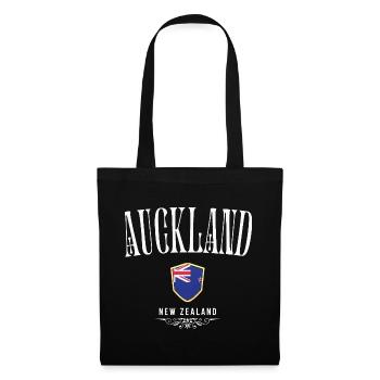 Auckland New Zealand, minimalist design - Tote Bag - black - Front