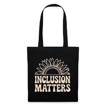 Inclusion Matters Sunflower Design for Diversity - Tote Bag - black - Front