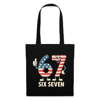 US Flag 67 Memes Six Seven - Tote Bag - black - Front