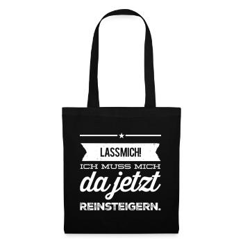Drôle. Laisse-moi, je dois m’y mettre - Sac en tissu - noir - Devant