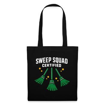 Curling Funny Sweep Hard Broom Cardio - Tote Bag - black - Front