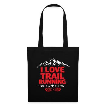 J’adore le trail running - Sac en tissu - noir - Devant