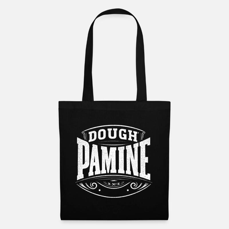 Dough Pamine - das Dopamin für Bäcker - Stoffbeutel - Schwarz