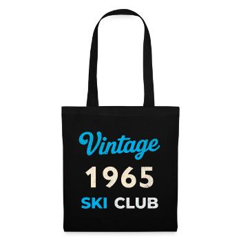 Vintage 1965 – Ski Club Retro Birth Year Gift - Tote Bag - black - Front
