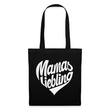 Le cœur préféré de maman - Sac en tissu - noir - Devant