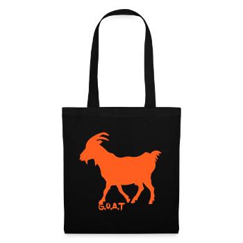 Goat G.O.A.T. orange - Tote Bag - black - Front