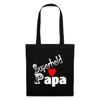 Papa super-héros de la fête des pères - Sac en tissu - noir - Devant