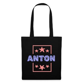 Anton - Sac en tissu - noir - Devant
