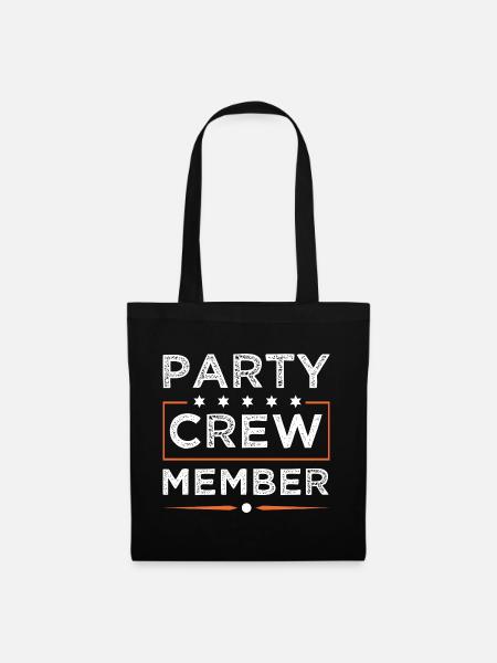 Party Crew - Stoffbeutel - Schwarz