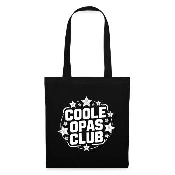 Coole Opas Club Logo - Stoffbeutel - Schwarz - Vorne