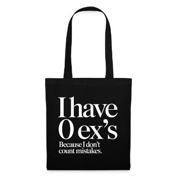 Ex-petit ami J’ai 0 ex Séparation Divorce célibataire - Sac en tissu - noir - Devant