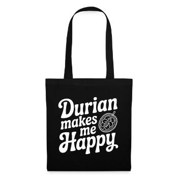 Durian Makes Me Happy - Tote Bag - black - Front