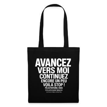 T-shirt Ping Pong Humour Cadeau  - Sac en tissu - noir - Devant