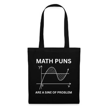 Lustiges Mathematik-Wortspiel-Geschenk für Mathematiklehrer-Ingenieur - Stoffbeutel - Schwarz - Vorne