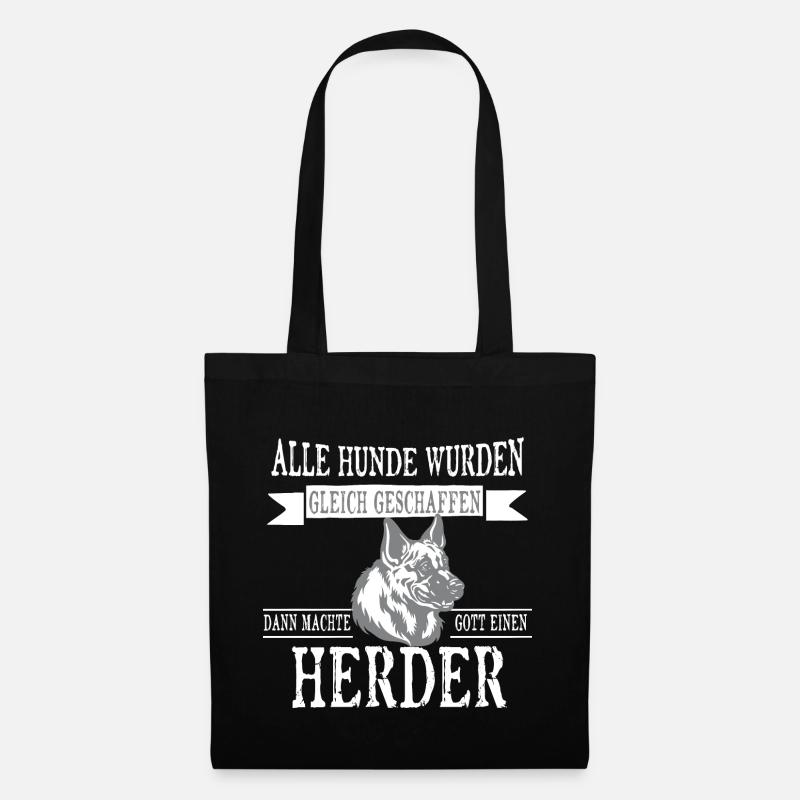 Alle Hunde Herder - Stoffbeutel - Schwarz