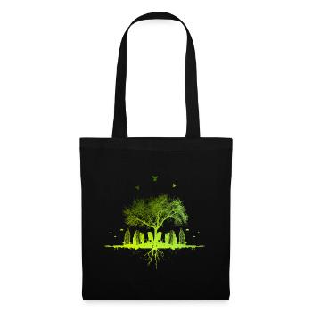 Green Tree - nature tree city urban gift - Tote Bag - black - Front