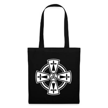 Breizh Celtic cross - Sac en tissu - noir - Devant
